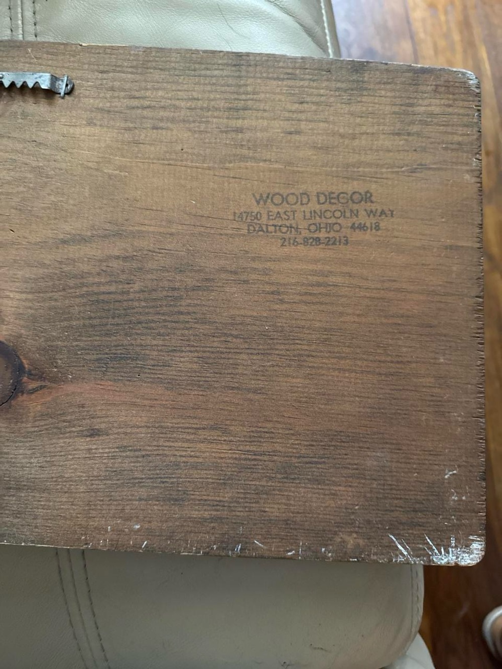 Hand Crafted Rustic Wooden Plaque - Picture 4 of 4